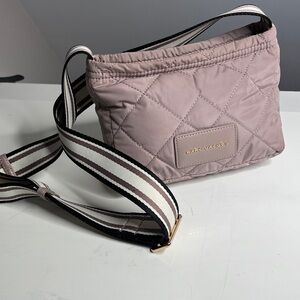 MARC JACOBS Dusty Rose Mini Quilted Messenger Crossbody Bag
